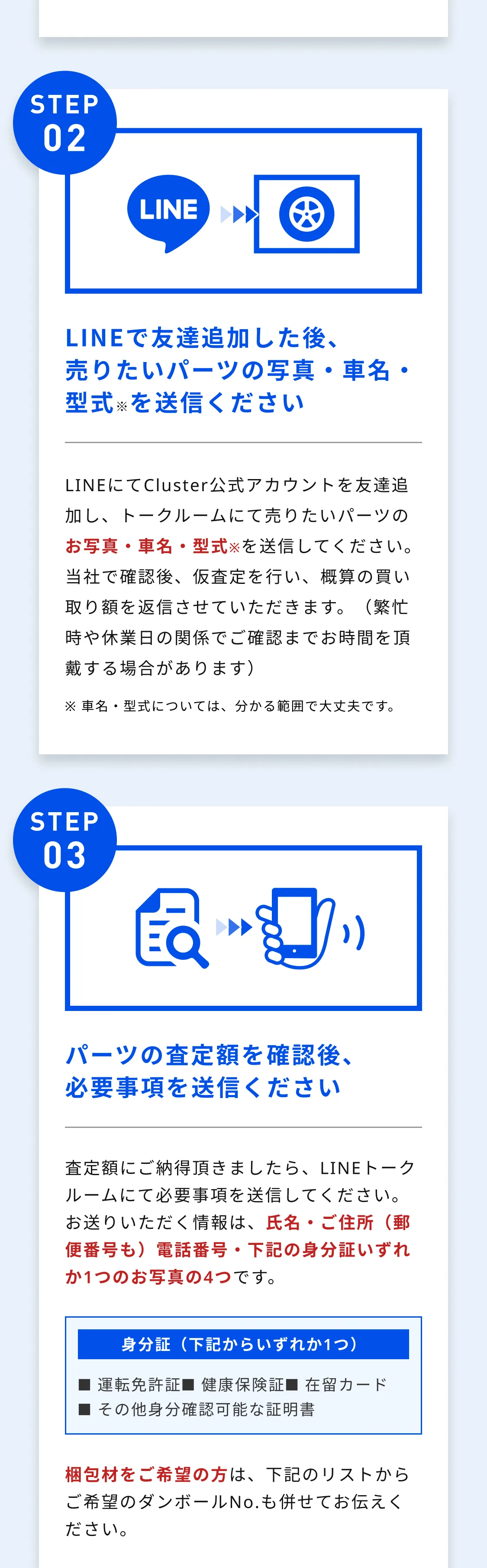 宅配買取のご利用方法